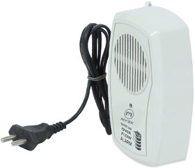 MYZK Water Tank Overflow Plastic Alarm to Control Overflow of Water with 220V AC Power in 2 Voice sound (ABS, White)