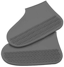 NON-SLIP SILICONE RAIN REUSABLE ANTI SKID WATERPROOF FORDABLE BOOT SHOE COVER (LARGE)