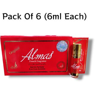                      Almas Spice Red Perfume Unisex 8ml (Pack of 6)                                              