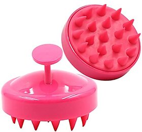 Comfortable Silicone Body Washing Hair Shampoo Scalp Massage Brush Comb Conditioner Clean Head Salon