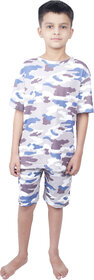 Combo Set of T-Shirt  Shorts - Camouflage Printed