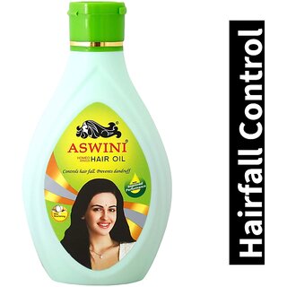 Aswini Controls Hair Fall & Prevents Dandruff Hair Oil - 180ml Aswini Controls Hair Fall & Prevents Dandruff Hair Oil - 180ml