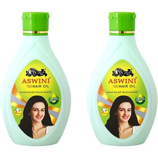 Aswini Controls Hair Fall Dandruff Hair Oil - Pack Of 2 (180ml) Aswini Controls Hair Fall Dandruff Hair Oil - Pack Of 2 (180ml)