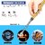 USB Rechargeable Electric Gas Lighter for Kitchen, Lighter for Candles, Electric Arc Lighter with Led Battery Indicator, 360 Flexible Neck Flameless Grill Lighters for Camping Bbq (Gold)