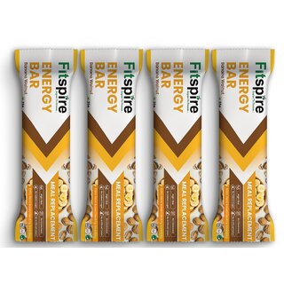 Fitspire Chocolate Banana Walnut - Energy Bar | 100% Vegan | Gluten Free | Sugar Free | No Artificial Sweetener | No Preservatives | Packed with Walnuts & Sunflower Seeds | Pack of 4 x 35g Fitspire Chocolate Banana Walnut - Energy Bar | 100% Vegan | Gluten Free | Sugar Free | No Artificial Sweetener | No Preservatives | Packed with Walnuts & Sunflower Seeds | Pack of 4 x 35g