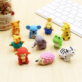 Pencil Eraser for Kids Cute Animals Erasers Set Return Gifts for Girls Boys Kids Children Stationary School Items Pack