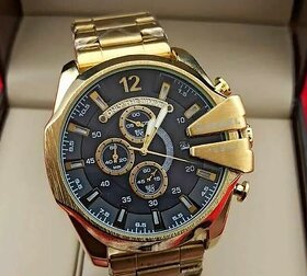 DC Analog Watch Golden Color