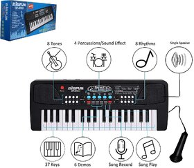 37 Key Piano Keyboard Toy for Kids with Mobile Charger Power Option and Recording- Latest Edition