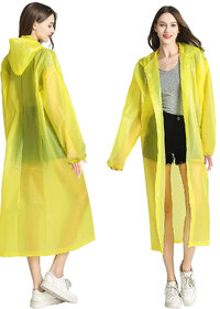 Aseenaa EVA Raincoat with Hood Transparent Water Resistant Rainwear Bike Rainsuit for Men  Women (Universal, Random)