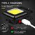 LED Keychain Light with Bottle Opener, Magnetic Base and Folding Bracket Rechargeable Keychain Light  Bright  Portable