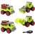 Farm Vehicles With Screw Driver Foldable Diy Truck Toy Pack Of 4 With 1 Screwdriver Tools, Farm Truck Vehicle Set Toys F