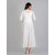 Radhika Fashion White Viscose Solid Stitched Dress For Woman