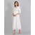 Radhika Fashion White Viscose Solid Stitched Dress For Woman