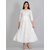 Radhika Fashion White Viscose Solid Stitched Dress For Woman
