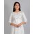 Radhika Fashion White Viscose Solid Stitched Dress For Woman