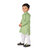 Kid Kupboard Cotton Baby Boys Kurta and Pyjama Set, Green and White, Full-Sleeves, 3-4 Years KIDS6436
