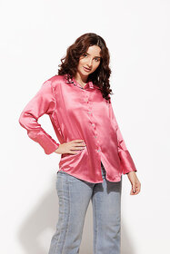 Urban Sundari Women's Polyester Regular Fit Full Sleeve Formal/Casual Solid Shirt