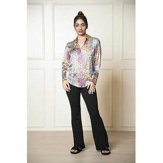                       Urban Sundari Women's Polyester Regular Fit Full Sleeve Formal/Casual Shirt                                              