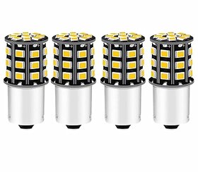 Motorcycle Madness Universal 360Xc2Xb0 Cross Pin Reflecting Led Indicator Bulbs Indicator Light For Bikes And Cars (Pack Of 4) White