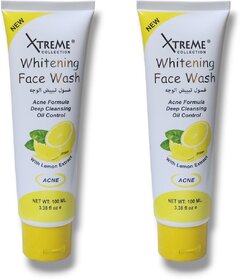 Xtreme Lemon Whitening Face Wash For Acne and Deep Cleansing 100ml (Pack of 2)