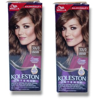Wella Koleston Hair Color - Dark Blonde 306/0 110ml (Pack of 2) Wella Koleston Hair Color - Dark Blonde 306/0 110ml (Pack of 2)