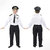 Kaku Fancy Dresses Our Helper/National Hero Pilot Costume -Black,for Boys  Girls