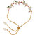 LUCKY JEWELLERY Gold Plated AD Stone Rakhi Lumba Bracelet for Bhaiya & Bhabhi - Pack of 5