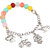 LUCKY JEWELLERY Oxidised Silver Charm Rakhi Lumba Bracelet Brother/Bhaiya/Bhai/Bhabhi- Pack of 1
