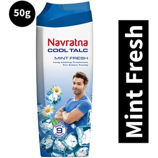 Navratna Herbal Mint Fresh Cool Talc - (50g) Navratna Herbal Mint Fresh Cool Talc - (50g)