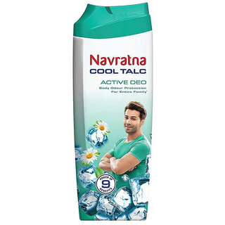 Navratna Active Deo Cool Talc - 50g Navratna Active Deo Cool Talc - 50g