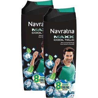 Navratna Maxx Cool Talc - 100g (Pack Of 2) Navratna Maxx Cool Talc - 100g (Pack Of 2)