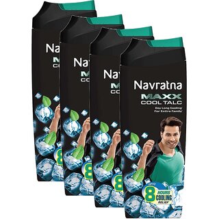 Navratna Maxx Cool Talc - 100g (Pack Of 4) Navratna Maxx Cool Talc - 100g (Pack Of 4)