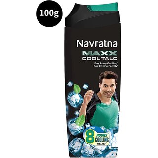 Navratna Herbal Maxx Cool Talc - (100g) Navratna Herbal Maxx Cool Talc - (100g)