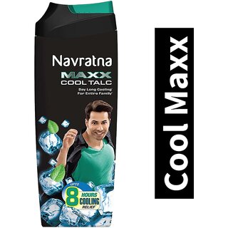                       Navratna Maxx Cool Talc Bottle - 100g                                              