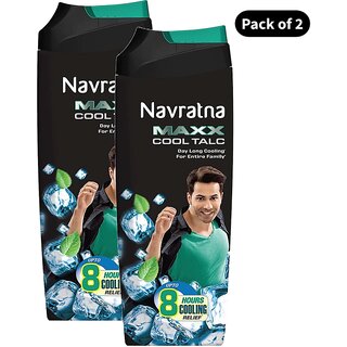 Navratna Maxx Cool Talc - Pack Of 2 (100g) Navratna Maxx Cool Talc - Pack Of 2 (100g)