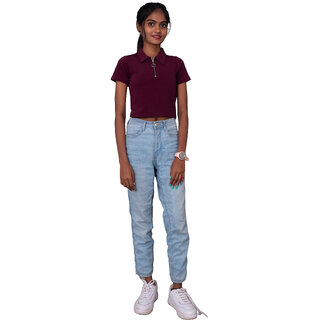                       Girls Wine  Polo T-Shirt                                              