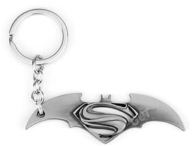 Gct Small Superhero Collectible (Kc-109) Silver Metal Keychain For Car Bike Men Women Kids Boys Keys