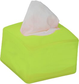 iota Tissue Paper Dispenser with 2-Ply 100 Pulls Tissue for Car, office, and Home (Light Green)