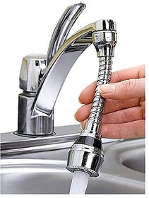 360 Degree Rotating Water-Saving Sprinkler And Faucet Aerator Flexible Water Faucet Sprayer Extender Jet Spray For Sink Turbo Flex - 6 Inch