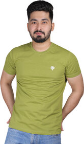 Leafcare Pure Cotton Round Neck Tshirt For Men