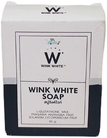 Wink White Whitening Gluta Soap Lightening Skin Face Lightener 80g