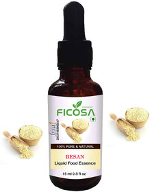 Saanvi perfumers Besan Liquid Food Essence For Used in cheela, pancake, Ladoo, Bakery, Baked Goods, soups and sauces, In
