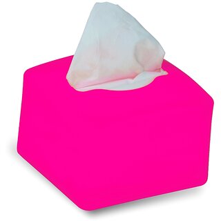                       iota Tissue Paper Dispenser with 2-Ply 100 Pulls Tissue for Car, office, and Home (Pink)                                              