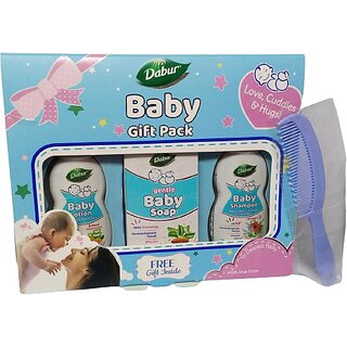 Dabur Baby Gift pack (Lotion 60 ml Soap 50 ml Shampoo 60 ml) Dabur Baby Gift pack (Lotion 60 ml Soap 50 ml Shampoo 60 ml)