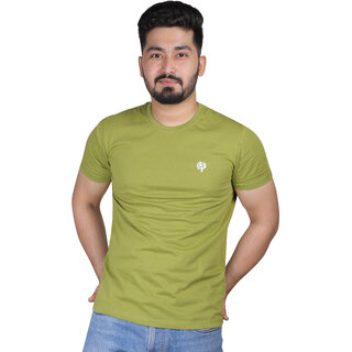 Leafcare Pure Cotton Round Neck Tshirt For Men