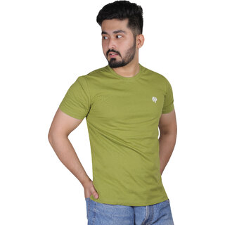 Elegant Data - Not - Present Leafcare Pure Cotton Round Neck Tshirt For Men 2025 at ShopCircuit 