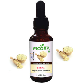                       Saanvi perfumers Besan Liquid Food Essence For Used in cheela, pancake, Ladoo, Bakery, Baked Goods, soups and sauces, In                                              