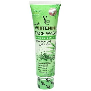                       Whitening Face Wash for Oily Skin Enriched with Neem Clears Clogged Pores Exfoliates Gently-100 ml                                              