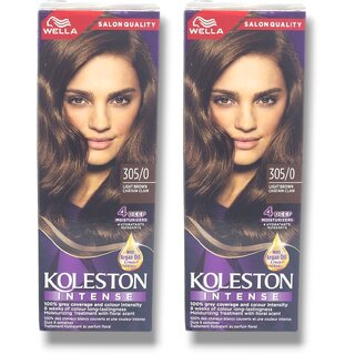 Wella Koleston Hair Color - Light Brown 305/0 110ml (Pack of 2) Wella Koleston Hair Color - Light Brown 305/0 110ml (Pack of 2)