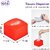 iota Tissue Paper Dispenser with 2-Ply 100 Pulls Tissue for Car, office, and Home (Orange)